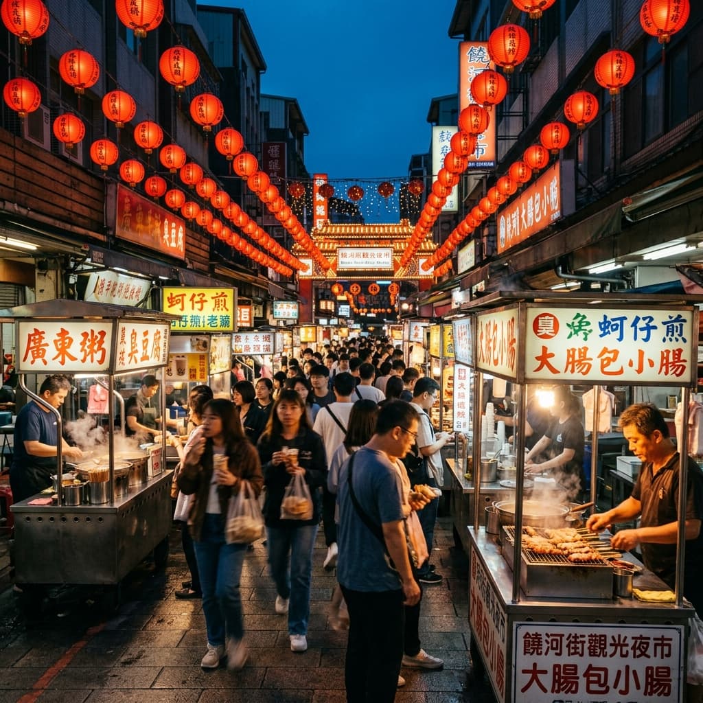 台湾夜市的美味探索